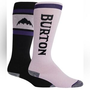 NWT Burton Women's Weekend Midweight Ski Socks - 2 Pack. Size M/L.